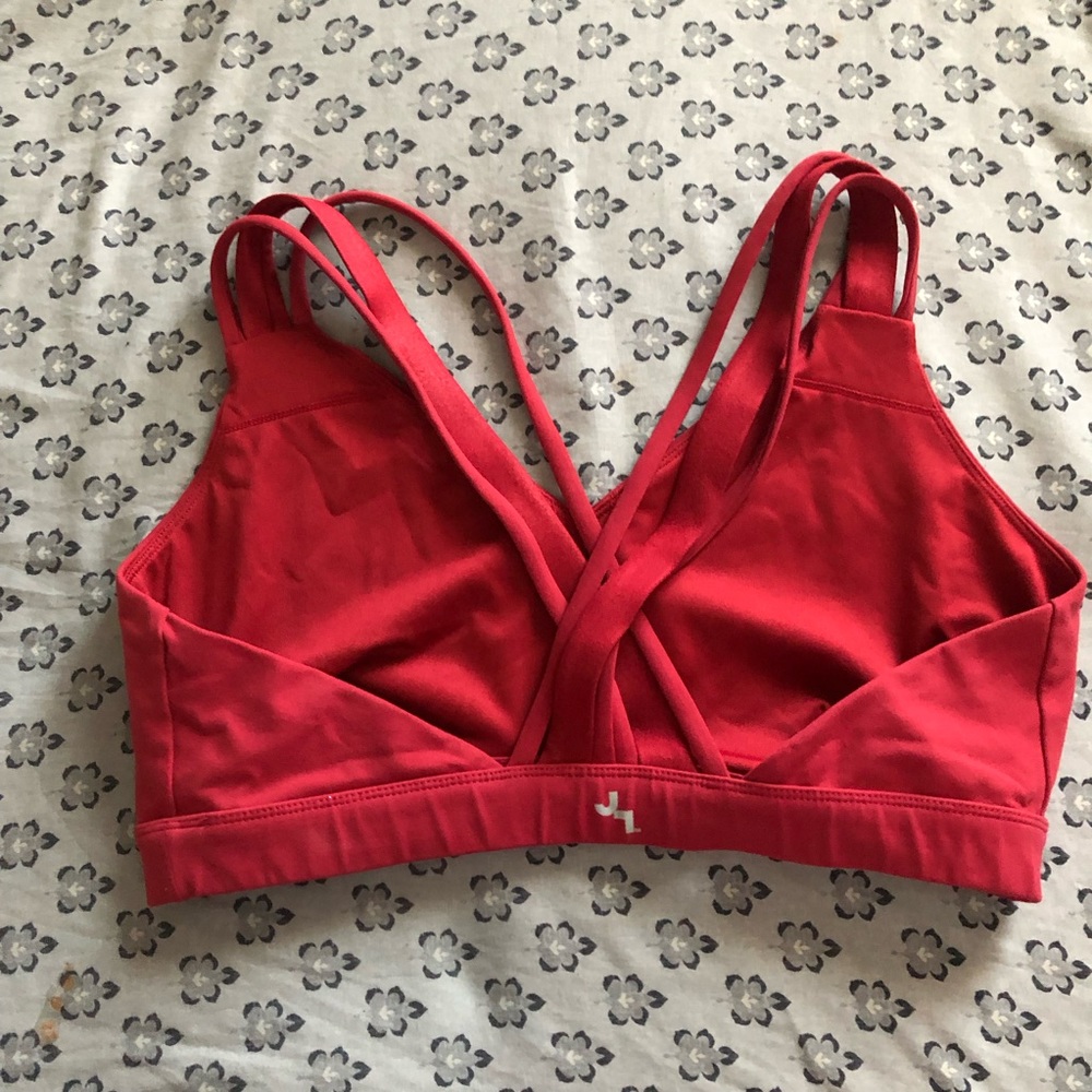 JoyLab Yoga/Pilates Crimson Red Sports Bra Sz. XL - Picture 2 of 3